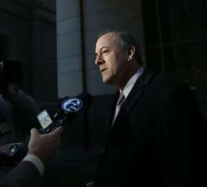Defense attorney David Nenner speaks with reporters. Nov. 29, 2017 *Photo credit – Philly.com